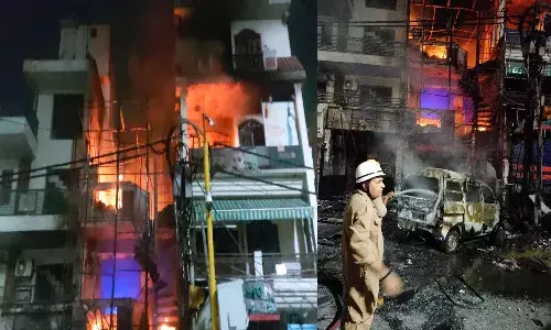 delhi, baby care center, fire accident, six babies dead,