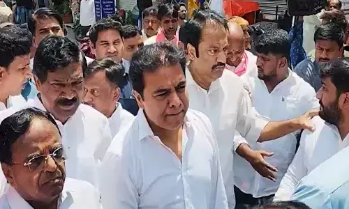 brs, ktr,  congress govt,  state symbol,