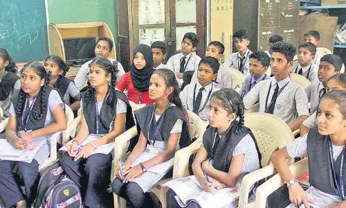 uniform, shoes, belts, school premises, Hyderabad, District Educational Officer