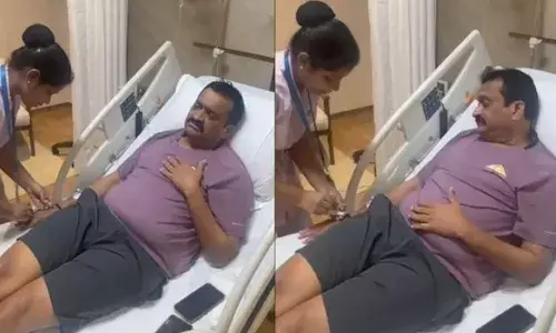 bandla ganesh,  hospital, viral video,