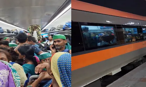 vande bharat, heavy rush, train, Indian railways,