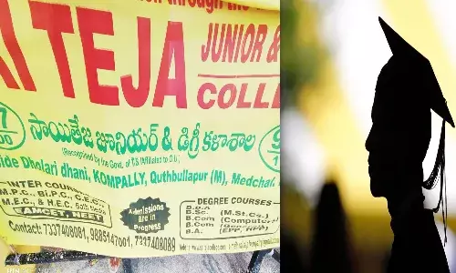 Hyderabad, sai teja college, Collecting money illegally ,