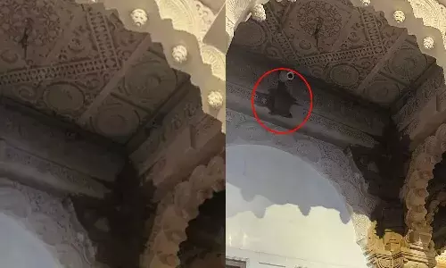 ayodhya, temple, rain, water leakage ,