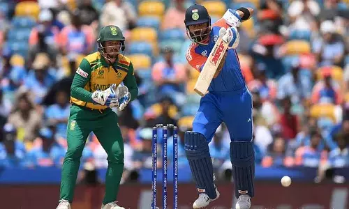 ఫైనల్ మ్యాచ్లో రాణించిన కోహ్లీ.. దక్షిణాఫ్రికా విజయలక్ష్యం 177 పరుగులు