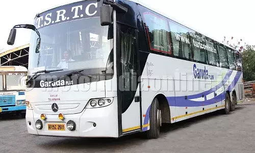TGSRTC, buses , Vijayawada, JBS