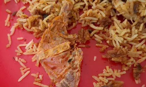 Plastic, biryani, Hyderabad, restaurant