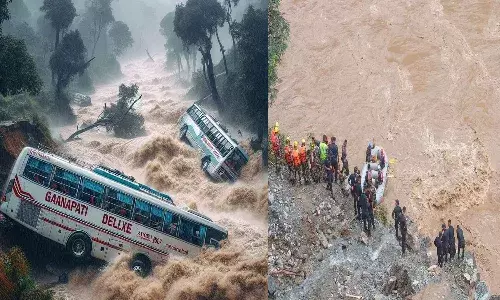 Nepal, landslide, two bus, river, 65 passengers,