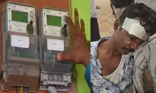 Hyderabad, electricity employee, attacked ,  unpaid bill, sanathnagar,