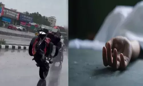 Hyderabad, hayathnagar, reels, bike, accident, young man dead,