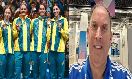 paris olympics, tv commentator, comments,  swimmers ,