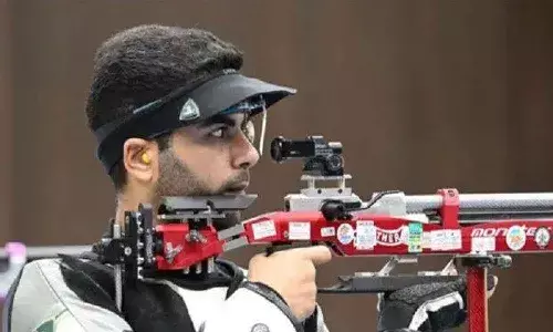 Paris Olympics : నాలుగో స్థానంలో నిలిచాడు.. తృటిలో పతకం మిస్..!