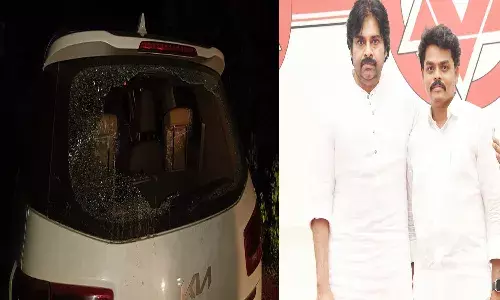 andhra pradesh, attack,  janasena mla, car, pawan kalyan,