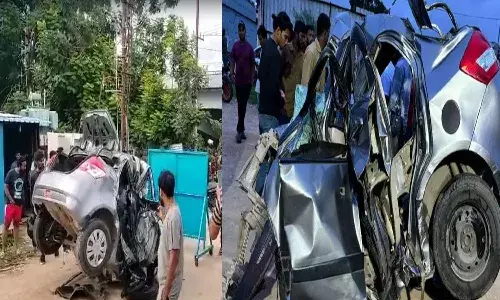 hyderabad, road accident, student dead,