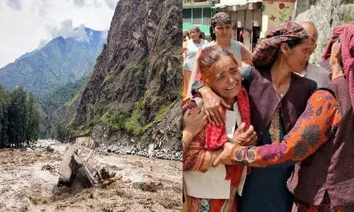 village,  himachal, cloudburst,  one house Remains,