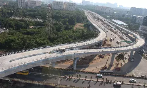 Gachibowli flyover, Hyderabad, SRDP