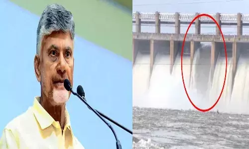 andhra pradesh, cm chandrababu,  tungabhadra, dam gate,