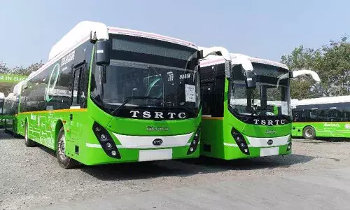 Telangana, rtc, good news, electric bus, super luxury ,