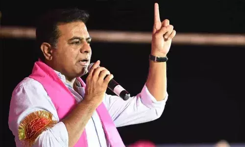 Rajiv Gandhi statue, Telangana Secretariat, KTR