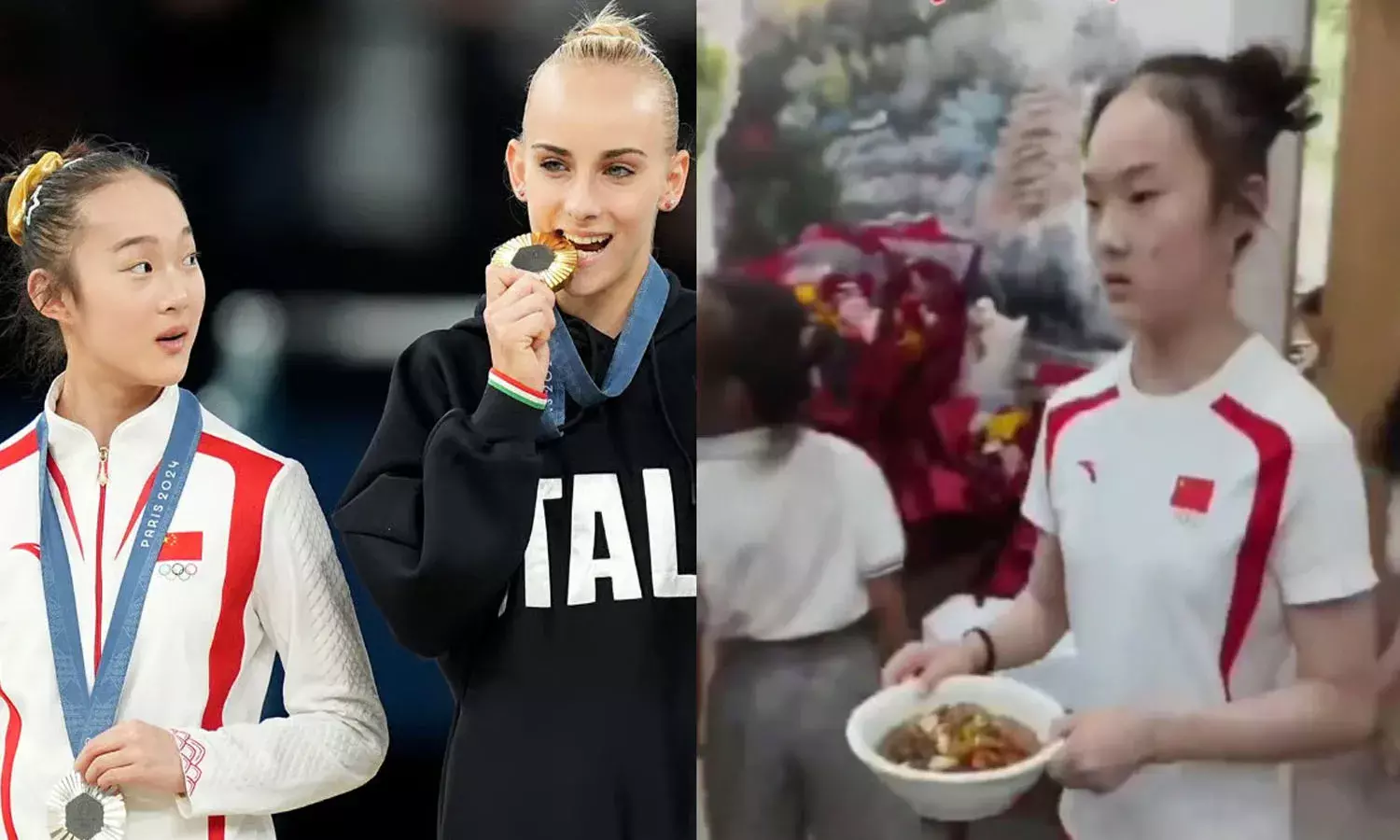 olympic, gymnast yaqin, viral video, china restaurant,