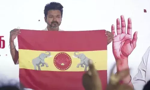 Actor Vijay, Tamilaga Vettri Kazhagam flag, symbol, Tamilnadu