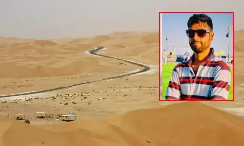 saudi arabia, karimnagar, man, died,  desert,