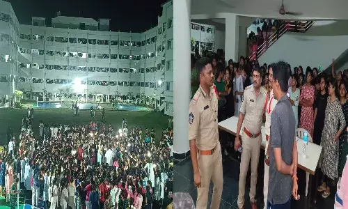 andhra pradesh, engineering college, hiden cemaras  incident, police ,