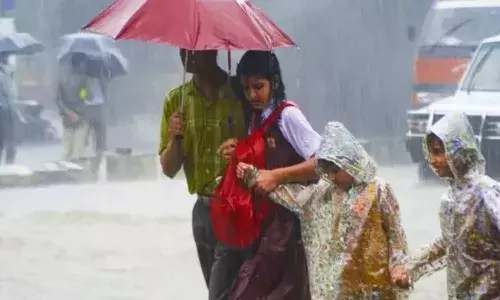 rain effect, andhra pradesh, schools closed,  two districts,