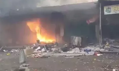 Jainoor, Telangana, tribal woman, violence, Asifabad, houses burnt