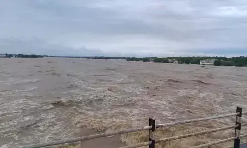 flood alert, Telangana, Munneru River, Khammam