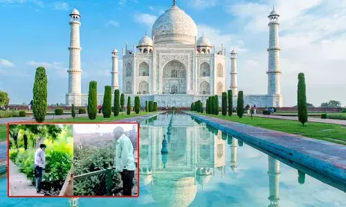 urinating inside Taj Mahal, Taj Mahal garden, Taj Mahal,  CISF, ASI