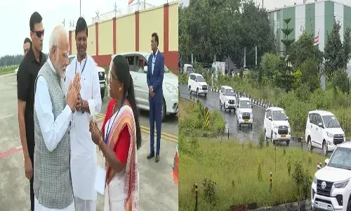 ప్రతికూల వాతావరణం.. 126 కి.మీ ప్రధాని మోదీ రోడ్డు ప్రయాణం