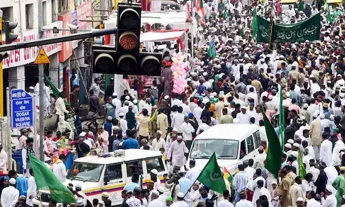 Palestine like flag, religious procession, Odisha