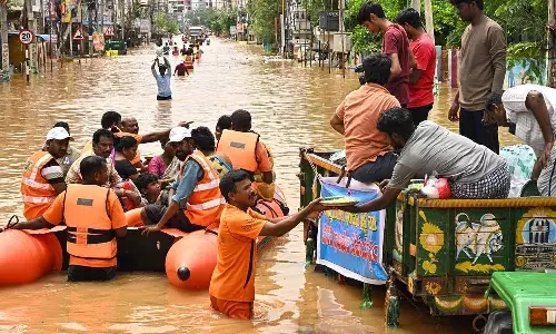 CM Chandrababu,  flood victims, Aid, APnews