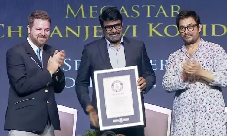 గిన్నిస్ రికార్డు సాధించిన మెగాస్టార్‌ చిరంజీవి.. ఎందులో అంటే..