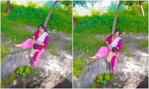 Viral Video : రీల్స్ పిచ్చి.. ఇష్టమొచ్చినట్లు తిడుతున్నారు..!