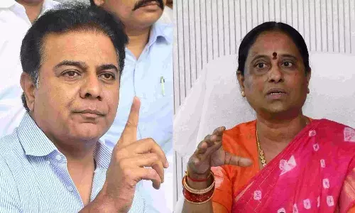 Political storm, Telangana, KTR, legal notice, Minister Konda Surekha