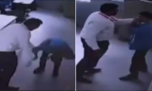 Pune, school teacher beats student, untucked shirt, crime