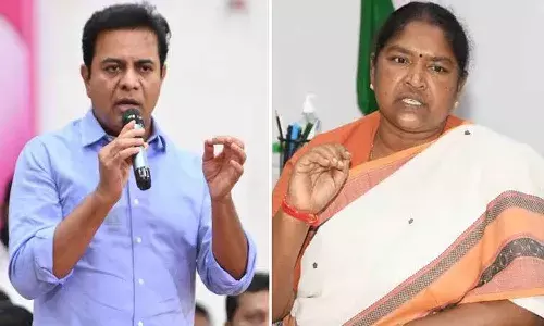 అప్పుల అప్పారావులా అప్పులు చేసి.. కేటీఆర్కు మంత్రి సీతక్క కౌంటర్