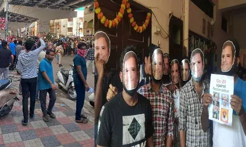 అశోక్ నగర్లో గ్రూప్-1 అభ్యర్థుల ఆందోళన