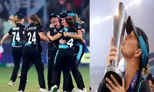 ఎట్టకేలకు తొలి టీ20 ప్రపంచకప్ టైటిల్ను ముద్దాడిన అమ్మాయిలు..!