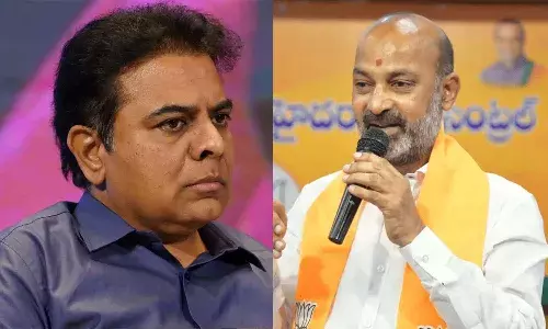 Union Minister Bandi Sanjay, KTR, legal notice, Telangana