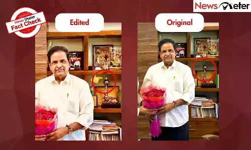 FactCheck : టీటీడీ చీఫ్ బీఆర్ నాయుడు కార్యాలయంలో క్రైస్తవ శిలువ ఉందా.?