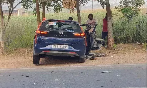 road accident, wedding, Jagitial, Telangana