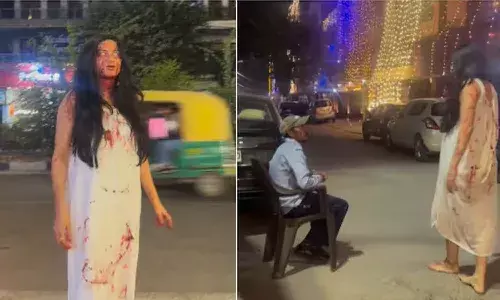 Delhi woman, people, Halloween makeup, Viral news