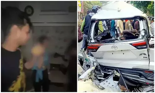 యాక్సిడెంట్కు ముందు పార్టీ చేసుకుని.. మితిమీరిన వేగంతో..