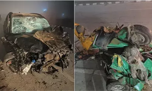 రోడ్డు ప్రమాదంలో ఒకే కుటుంబానికి చెందిన ఆరుగురు మృతి