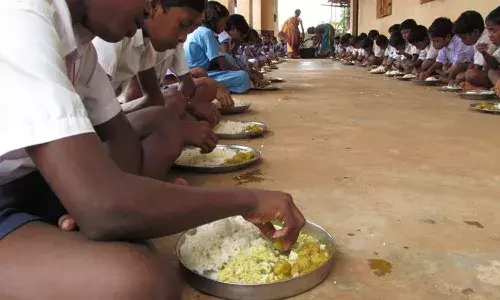 school students, ill, eating mid-day meal , Telangana
