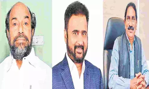 నామినేషన్ దాఖలు చేసిన ముగ్గురు అభ్యర్థులు