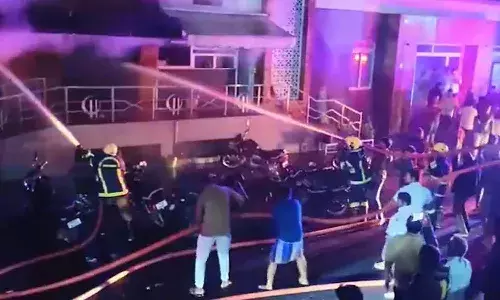 fire, private hospital, Tamil Nadu, Dindigul