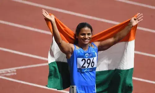 కారును ఢీకొట్టిన లారీ.. తృటిలో ప్రాణాల‌తో బ‌య‌ట‌ప‌డ్డ ద్యుతీ చంద్